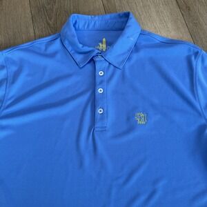 Johnnie O Prep-Formance UPF 50 Light Blue Custom Stretch‎ Polo Shirt Large